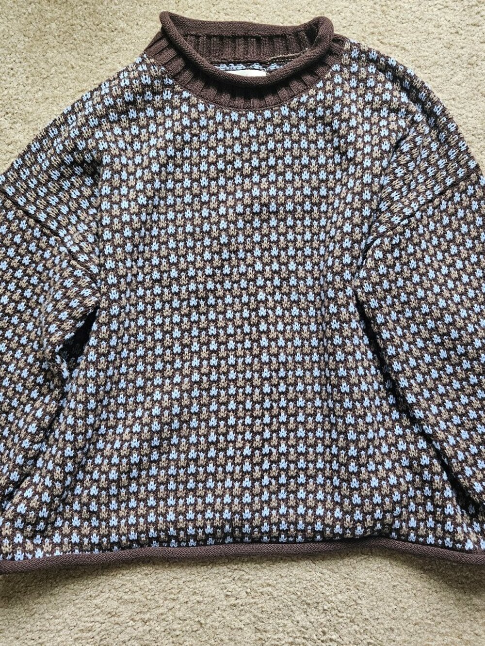Abercrombie 100% Cotton Roll Neck Sweater